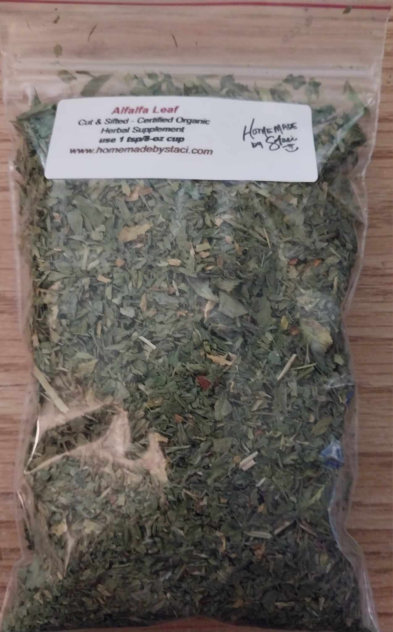 Organic Alfalfa Leaf - Medicago sativa L. - 1-oz